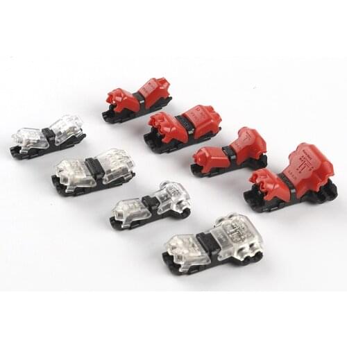 I/T type Quick Splice Scotch Lock Wire Connector 1pin 2pin for Terminals Crimp 22-18AWG Wiring LED Strip Car Audio Cable