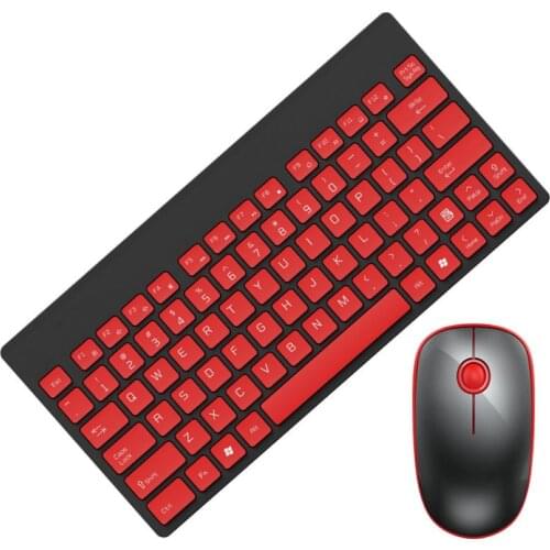Ergonomic Wireless Adjustable Mechanical Office Mini Keyboard 1500DPI Home Gaming Mouse Set for Laptop Computer