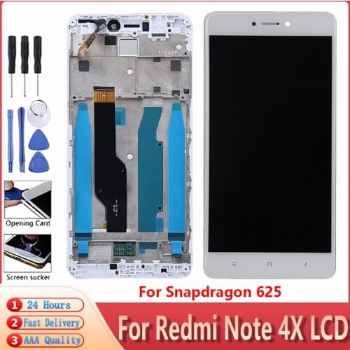 AAA Quality LCD+Frame For Xiaomi Redmi Note 4X LCD Display Screen For Redmi Note 4X Global Version LCD Only For Snapdragon 625