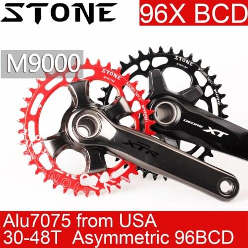 Stone 96 BCD Round Chainring for shimano M7000 M8000 m9000 32t 34 36t 38 40t 42 44 46 48T MTB Bike Chainwheel Tooth Plate 96bcd