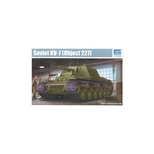 Trumpeter 1/35 scale tank model 09504 Soviet KV-7 (Object 227 works) heavy self-propelled guns artillery