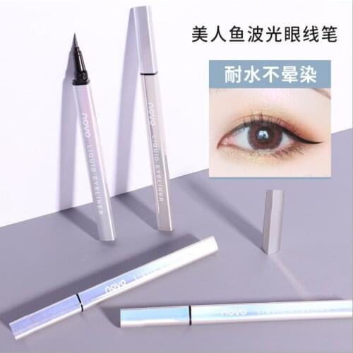 Novo New Colorful Eyeliner Handwriting Is Even Lasting Anti-sweat and Waterproof Beginner Special Mermaid Eyeliner T1300 Eyes