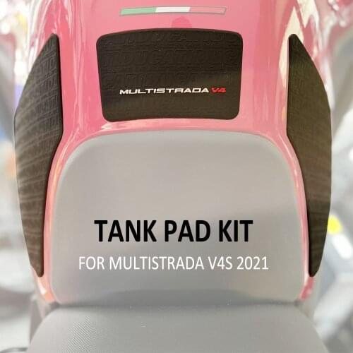 NEW Motorcycle Waterproof Non-slip Side Fuel Tank Pad Stickers Rubber Stickers FOR DUCATI Multistrada V4 S V4S 2021