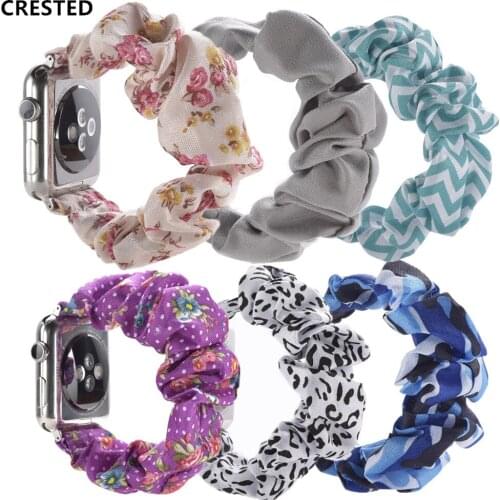 Scrunchie strap For apple watch band 44 mm 40mm 42mm 38mm women watchband iwatch bracelet for apple watch series 5 4 3 band 44mm