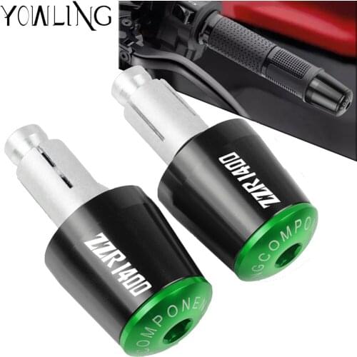 For KAWASAKI ZZR1400 ZZR 1400 NINJA ZX-14R 7/8" 22mm Motorcycle Handlebar Gear Balanced Plug Slider Handle Bar End Weights Grips