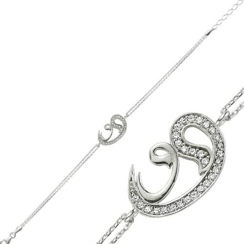 Tevuli 925 Sterling Silver Two Vav Womens Bracelet