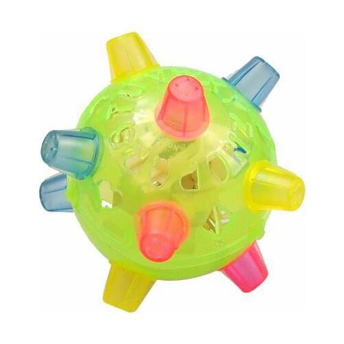 Operated toy Light Electric Dancing Ball Flash Novel Small Jump Childrens Toys Unisex Multicolor Plastic Flashing Battery