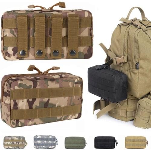 Military Molle Utility EDC Pouch for Vest Backpack Belt Waist Pack Tactical Survive Medical First Aid Hunting Accessories Bag