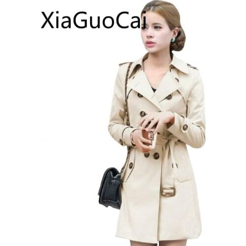 Женские тренчи XiaGuoCai China At AliExpress