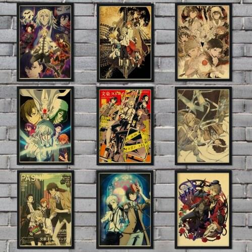Japan Anime Bungou Stray Dogs Dead Aple Canvas Painting Retro Art Wall Posters Prints Picture for Home Living Room Decoration