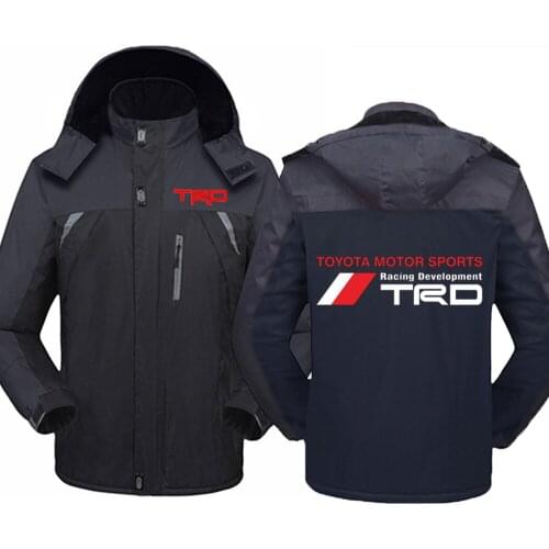 Winter Toyota Motor Sport TRD Car Logo Jacket Thicken Windbreaker Waterproof Warm Outdoor Couples Mountaineering Coat
