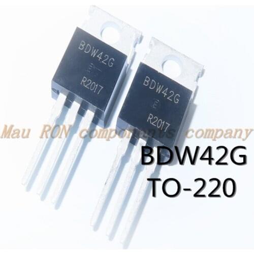 10PCS/LOT BDW42G BDW42 TO-220 NPN Darlington transistor New spot Quality Assurance