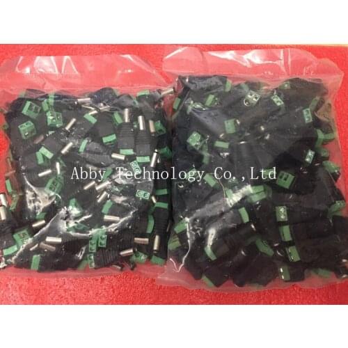 100Pairs (100 x Male + 100x Female) 2.1x5.5MM DC Power Jack Plug Adapter Connector for CCTV