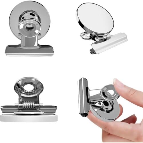 12pcs/lot Fridge Magnetic Clip For Home Refrigerator Magnets Wall Recipes Memo Note Message Holder Clamp Office Supplies