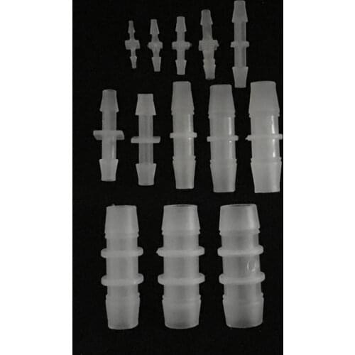 1Pcs 1.6mm-15.8mm Plastic Straight Connectors Garden Watering Hose Fittings