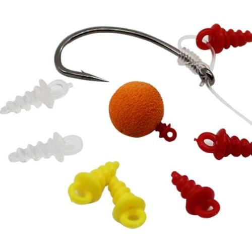50PCS carp fishing tool stop bait screw bait bracket carp bait tool insert mini D rig Chod drill rig accessories