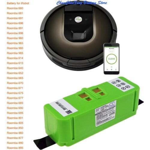 Cameron Sino 5200mAh Battery for iRobot Roomba 696,801,805,850,860,877,890,891,895,896,960,965,980,985