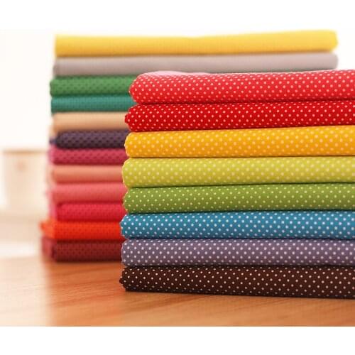 Home Sewing Fabric Textiles Clothing Sewing Cotton Fabric Creativity Dots Pattern Cotton Fabric Shirt Dress Cotton Fabrics