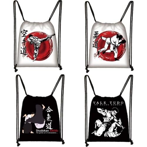 JUDO / Taekwondo / Jiujitsu / karate / Aikido backpack for teenager boys girls storage bag women men travel bags kids bookbag