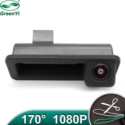 HD AHD 1080P MCCD Fisheye Lens Car Trunk Handle Rear View Camera For Land Rover Freelander 2 Ford Focus 2C 3C Sedan Mondeo