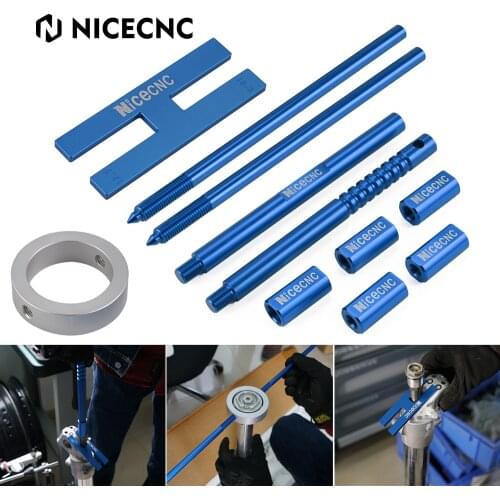 Motorcycle Tool Fork Damper Rod Holding Tool 10.3mm 12.7mm / Fork Spring Compressor Tool /Suspension Fork Bleeding Tool Set