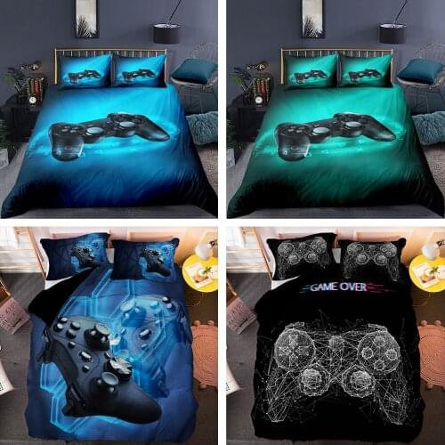 Game Handle Bedding Set Luxury Duvet Cover With Pillowcase Quilt Cover Queen King Bedding Cartoons Kids Boys Bed Cover Set
