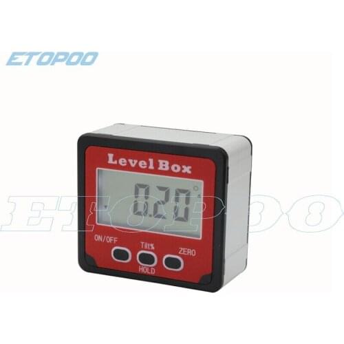 Red Digital Level Protractor Inclinometer Magnetic Level Angle Meter Angle Finder Level Box Digital Angle Gauge