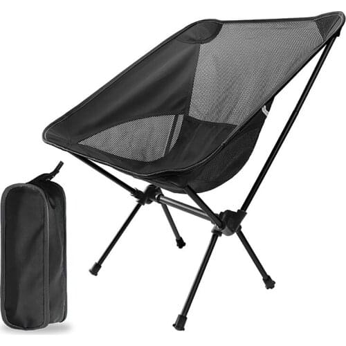 Lightweight Outdoor Compact Low Back Aluminum Folding Camping Chair Foldable Picnic Chair Fold Up Fishing Beach Chair