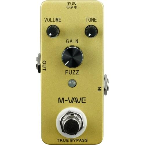 CUVAVE FUZZ Vintage Fuzz Guitar Effect Pedal Zinc Alloy Shell True Bypass Guitar Pedal for guitar accessories parts