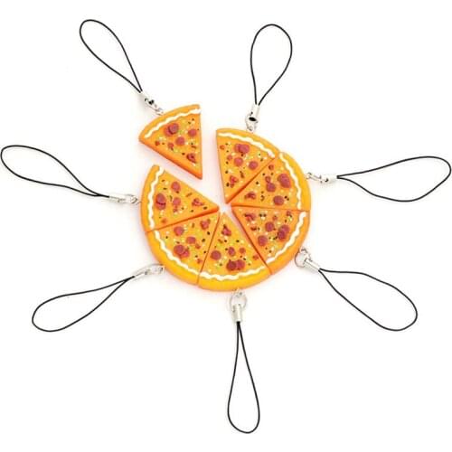Fashion Cute Pizza Fashion Key Chain Chaveiro Key Ring Keychain Pendant