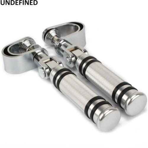 Motorcycle Pegs 25MM 32MM Crash Bar O-Ring Clamps Mount Footrests Highway Footpegs for Harley Honda Yamaha Touring Dyna Softail