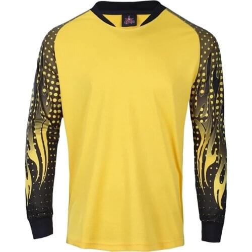 Men Rugby Goalkeeper Jerseys Survetement Football Jersey Goal keeper Sports Kit Soccer Training Shirts Clothes Custom Print Draw