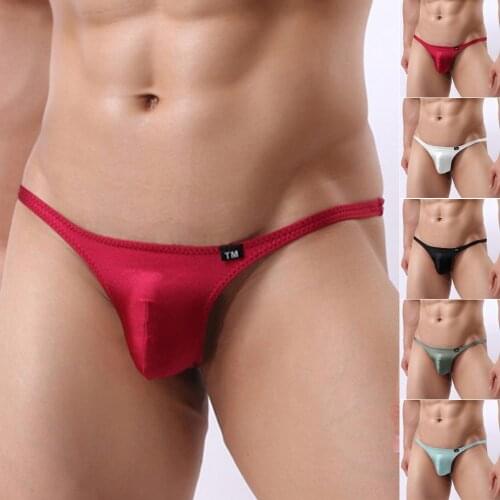 2021 Men Thongs G-Strings Mens Underwear T Back G String Mini Briefs Sexy Breathable Solid Lingerie Jockstrap Men Panties Thong