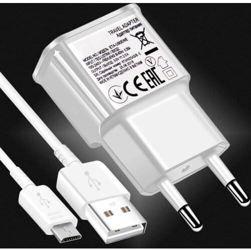 Outfit 9V/1.67A Charger And Micro USB Cable For Samsung Galaxy S6 S7 Note 4 5 J4 J6 J5 A3 A5 A7 Phone 5V/2A Data Charging Cable
