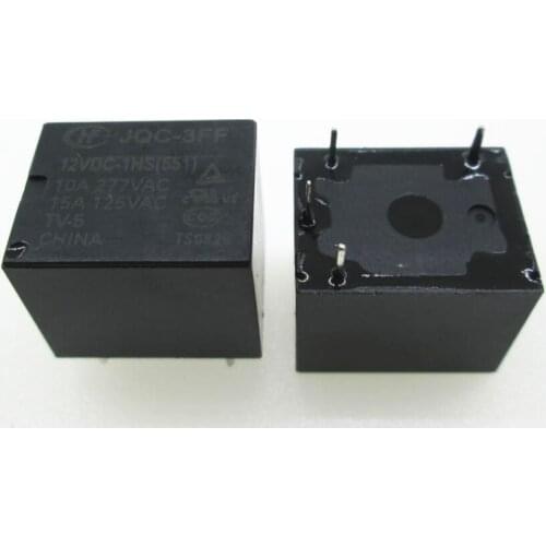 NEW relay JQC-3FF-12VDC-1HS JQC-3FF-012-1HS JQC-3FF 12VDC-1HS JQC-3FF 012-1HS HF3FF 012-HS HF3FF-012-HS 12VDC 12V 10A 277VAC