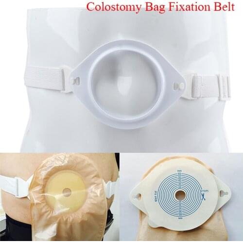 1Pc Adjustable Ostomy Reinforcement Belt Colostomy Bag Fixation