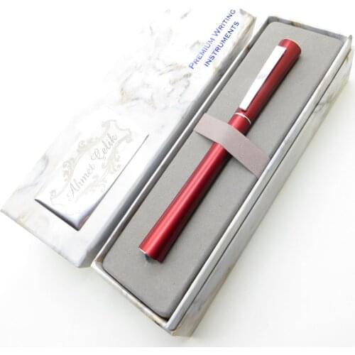 Wings Marble R358 Red Chrome Roller Pen | İsme Special Pen | Gift Pen
