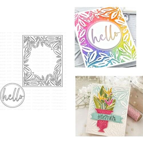 Leaves Dies Scrapbooking Metal Cutting Dies Craft Embossing Make Paper Greeting Card Making Template DIY Handmade 2021 New