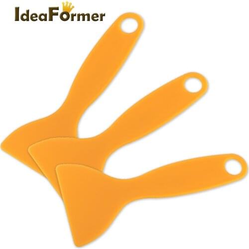 3D Printer Parts SLA DLP Resin Special Tool Set Plastic Shovel Removal Tool Orange Spade Spatula For Resin Tank