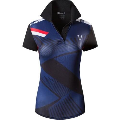 Jeansian Womens Casual Designer Short Sleeve T-Shirt Tee Shirts Tshirt Golf Tennis Badminton SWT282 Black