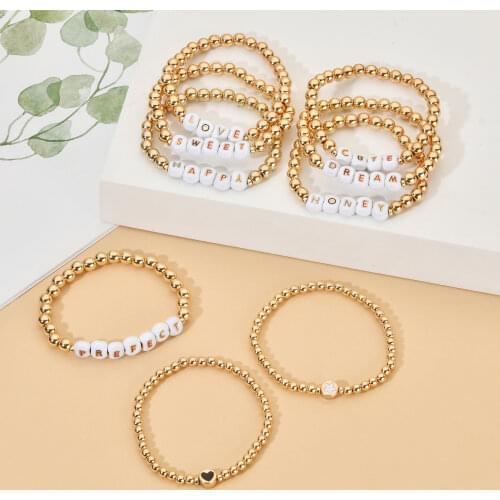 ZMZY Bohemia Handmade Boho Bracelet Gift Femme Jewellery Bracelets For Women Girls Acessorios Letter Friend Jewelry