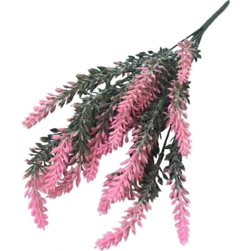 1 Bouquet Artificial lavender Romantic Flower 5 Colors Artificial Flower Lavender home Decoration Wedding Party Garden Decor
