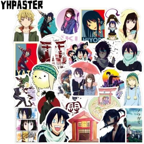 10/30/50Pcs Cartoon Anime Noragami Mix Graffiti Stickers For Laptop Skateboard Motorcycle Mobile Guitarist Account Guiter Toys