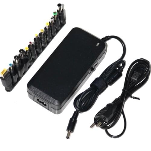 12Pcs Universal Power Adapter 120W 12V To 24V 4A 6A Adjustable Portable Charger For Dell Toshiba Hp Asus Acer Laptops Eu-Plug
