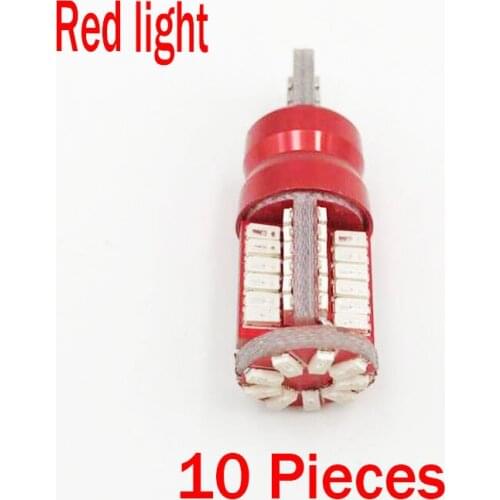 12V T10 W5W 4014 57-SMD Canbus Lens 194 168 LED Bulbs for Car Interior Lights Signal Lights, Trunk Lights, Parking Lights