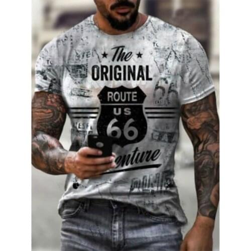 2021 European and American hot style T-shirt mens strong representative casual fashion polyester material Asian size