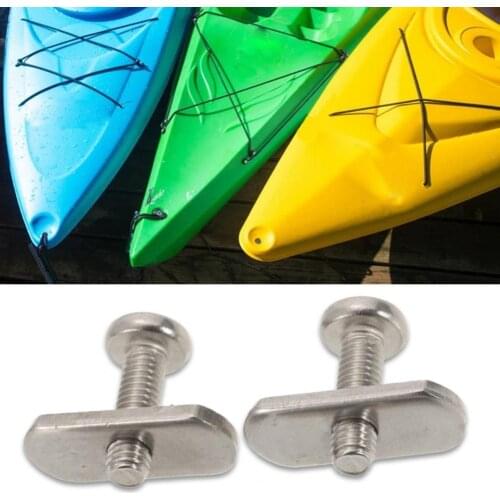 4pcs kayak solid screw stainless steel anticorrosive kayak track nut guide rail modification fastener hardware ship fixing tool