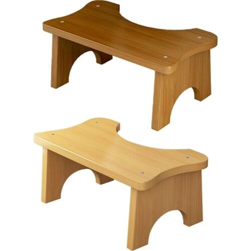 Adults Kids Anti-slip Foot Seat Rest Helper Toilet Squatly Foot Stool Training Stand Bamboo Step Stool