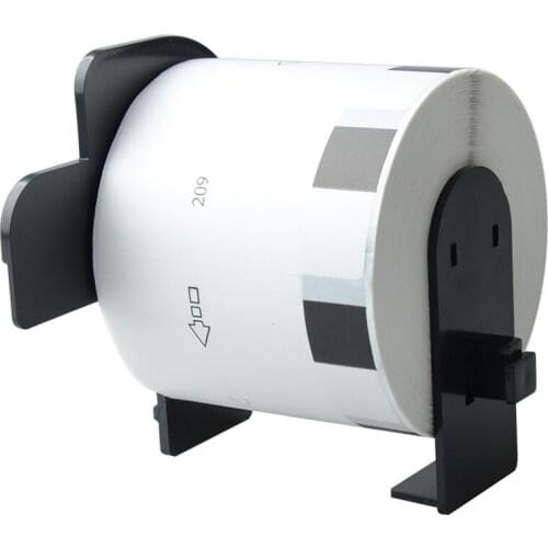 AOMYA 1 Roll Label tape DK-11209 62mm×29mm die-cut Continuous Compatible small address label for Brother Black on white