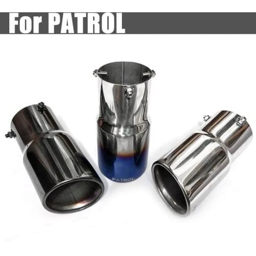 For Patrol Y62 Car Muffler Exhaust auto accessories Tail Throat Liner pipe car shape exhaust tail pipe muffler tail end
